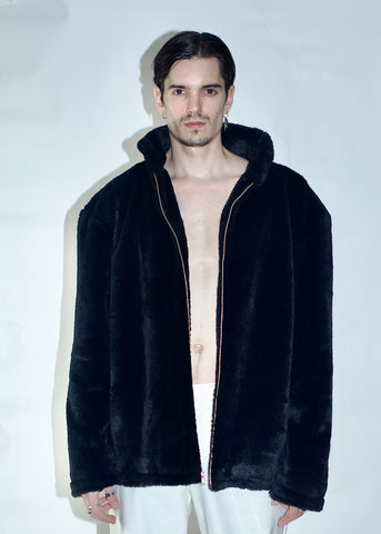 CRUZ 001 - Black Fur Jacket