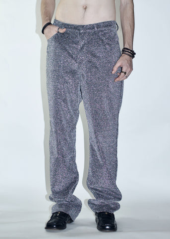 CRUZ 001 - Silver Glitter Trousers