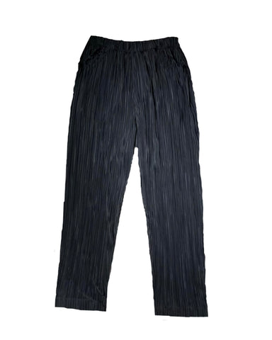 Black Pleated Trousers